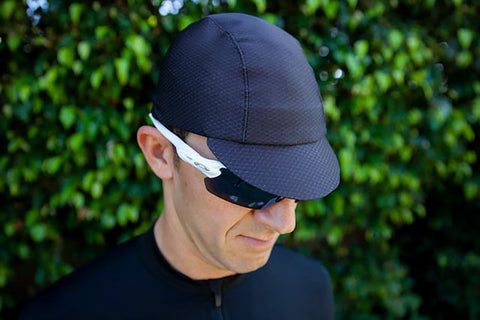 Pace Sportswear HexTek Cycling Cap UPF 50 Plus Black