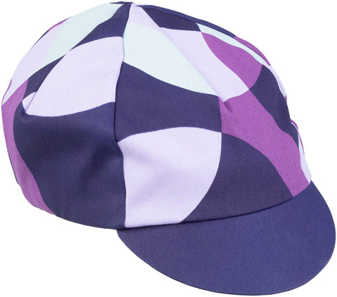 All City Dot Game Cycling Cap Dark Purple Purple Lavender Lite Blue One