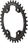 Wolf Tooth Elliptical 96 BCD Chainring 34t 96 Asymmetric BCD 4Bolt Drop