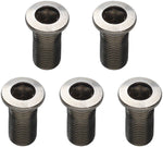 Problem Solvers 16mm Inner Chainring Bolts Silver Stainless Steel