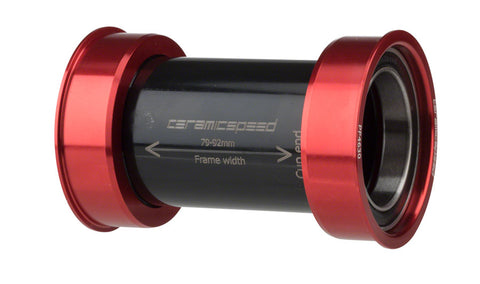CeramicSpeed PF4630 Bottom Bracket: PF30/BBright/386EVO 30mm Spindle Red