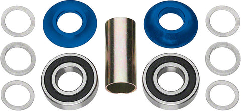 Profile Racing Mid Bottom Bracket Set Blue (no Spindle)