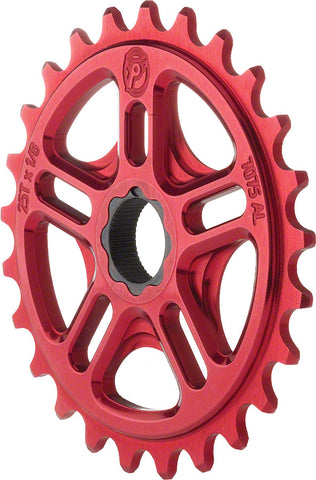 Profile Racing Spline Drive Sprocket 25t Red for 19mm 48 Spline Spindles