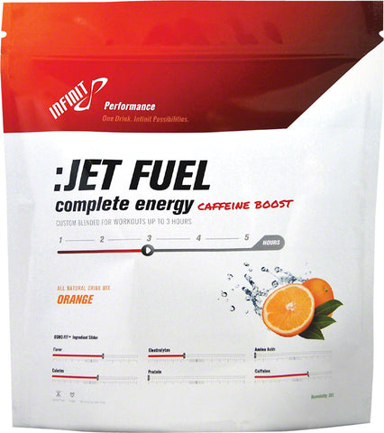 Infinit Nutrition Jet Fuel Energy Drink Mix Orange 22 Serving Bag