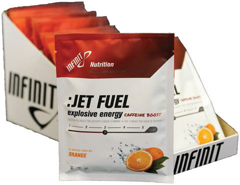 Infinit Nutrition Jet Fuel Energy Drink Mix Orange 20 Single Serving Packets
