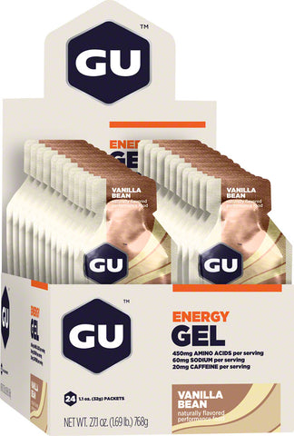 GU Energy Gel Vanilla Bean Box of 24