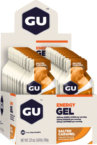 GU Energy Gel Salted Caramel Box of 24