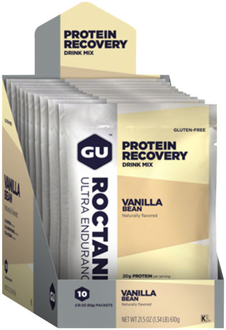GU Roctane Recovery Drink Mix Vanilla Bean 10 Pack