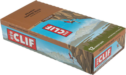 Clif Bar Original Peanut Toffee Buzz with Caffeine Box of 12