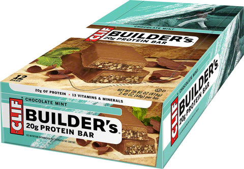 Clif Builder's Bar Chocolate Mint Box of 12