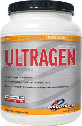 First Endurance Ultragen Recovery Orange Cream 15 Serving Canister