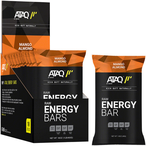 ATAQ by MODe Energy Bars Mango Almond Box of 10 Bars