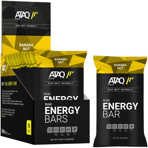 ATAQ by MODe Energy Bars Banana Nut Box of 10 Bars