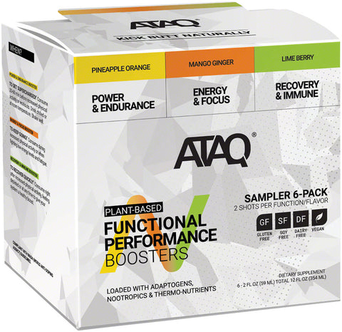 ATAQ by MODe Booster Sampler Pack Box of 6 3 Flavors