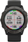 Garmin Fenix 6X Pro Solar GPS Watch Carbon GRAY/Black