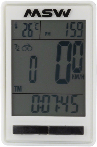 MSW Miniac Double Wireless Bike Computer Wireless Black