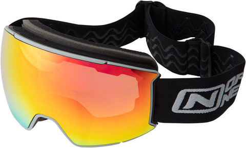 Optic Nerve Wolfcreek Magnetic Goggles - Matte Black Grey Lens Rim Red Zaio