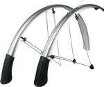 SKS P55 Chromoplastic Longboard Fender Set: Silver (26 x 1.6-2.1)