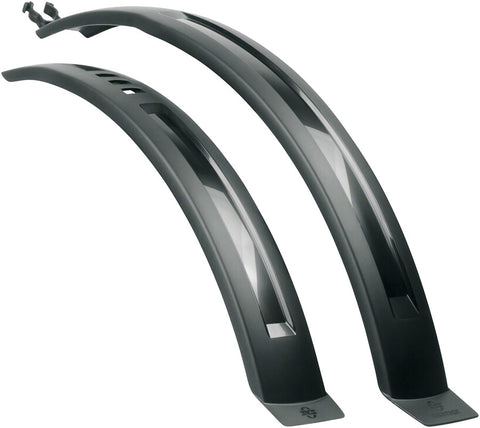 SKS Hightrek 2.0 Clip-On Fender Set - 700c/26 54mm Black