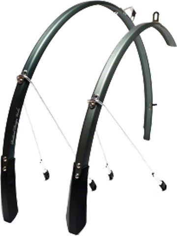 Portland Design Works Full Metal Road Fender Set GRAY (700c x 23)