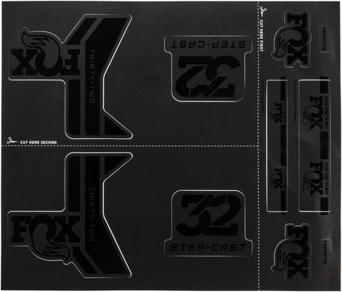 FOX Decal Kit for 32 Step-Cast Forks Stealth