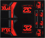 FOX Decal Kit for 32 StepCast Forks Red