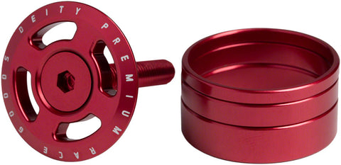 Deity Components Crosshair Headset Cap - Red