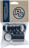 Problem Solvers Headset Stack Spacer 25.4 10mm Aluminum Black Bag of 10
