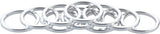 Problem Solvers Headset Stack Spacer 25.4 3mm Aluminum Silver Bag of 10