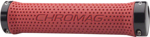 Chromag, Basis, Grips, 142mm, Red/Black