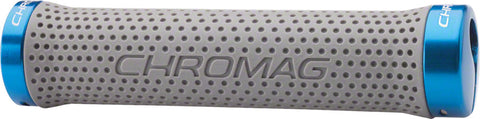 Chromag, Basis, Grips, 142mm, Gray/Blue