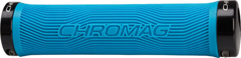 Chromag, Palmskin, Grips, 142mm, Cyan Blue/Black
