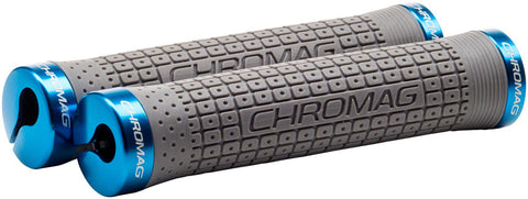 Chromag, Clutch, Grips, 150mm, Grey/Blue