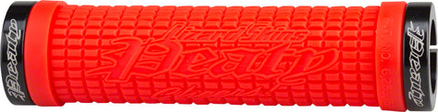Lizard Skins, Peaty Lock-On, Grips, 130mm, Red, Pair