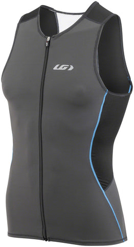 Garneau Tri Comp MultiSport Top Black/GRAY/Blue Sleeveless Men's