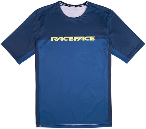 RaceFace Indy Short Sleeve Jersey - Navy Men's Large
