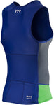 TYR Competitor Singlet MultiSport Top Navy/GRAY Sleeveless Men's