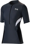 TYR Competitor MultiSport Top White/GRAY Short Sleeve WoMen's
