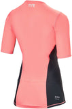 TYR Competitor MultiSport Top GRAY/Coral Short Sleeve WoMen's