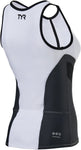 TYR Competitor Singlet MultiSport Top White/GRAY Sleeveless WoMen's X