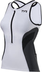 TYR Competitor Singlet MultiSport Top White/GRAY Sleeveless WoMen's X