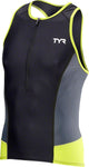 TYR Competitor Tank MultiSport Top Black/Lime Sleeveless Men's