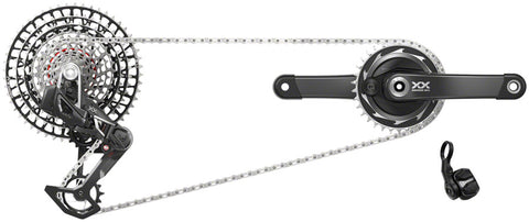 GROUP KIT SRAM XXSL EAGLE T-TYPE POWERMETER AXS RD/TRIGGER-SHIFTER/CRANK DUB PM-SPIDER 12s-170x34DM/CHAIN/CASS 10-52 BK