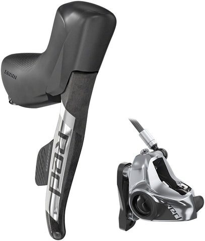 SRAM, Red eTap AXS D1, Road Hydraulic Disc Brake, Right, Flat mount, Not included, Black