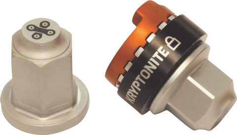 Kryptonite Security Wheelnutz Solid A XLe Locking Nuts Silver 3/8