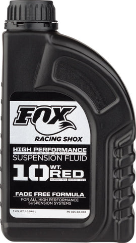 FOX 10 Weight Red Damper Fluid 32 oz