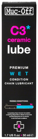 Muc-Off C3 Wet Ceramic Bike Chain Lube - 50ml Drip