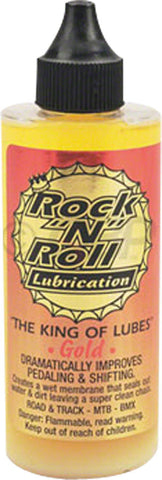 RockNRoll Gold Bike Chain Lube 4 fl oz Drip