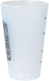 Surly Dr. Chromoly's Silicone Pint Glass - Frosted White Black 16oz