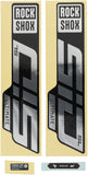 RockShox, SID SL Ultimate Decal Kit, Gloss Polar for Gloss Black Lowers